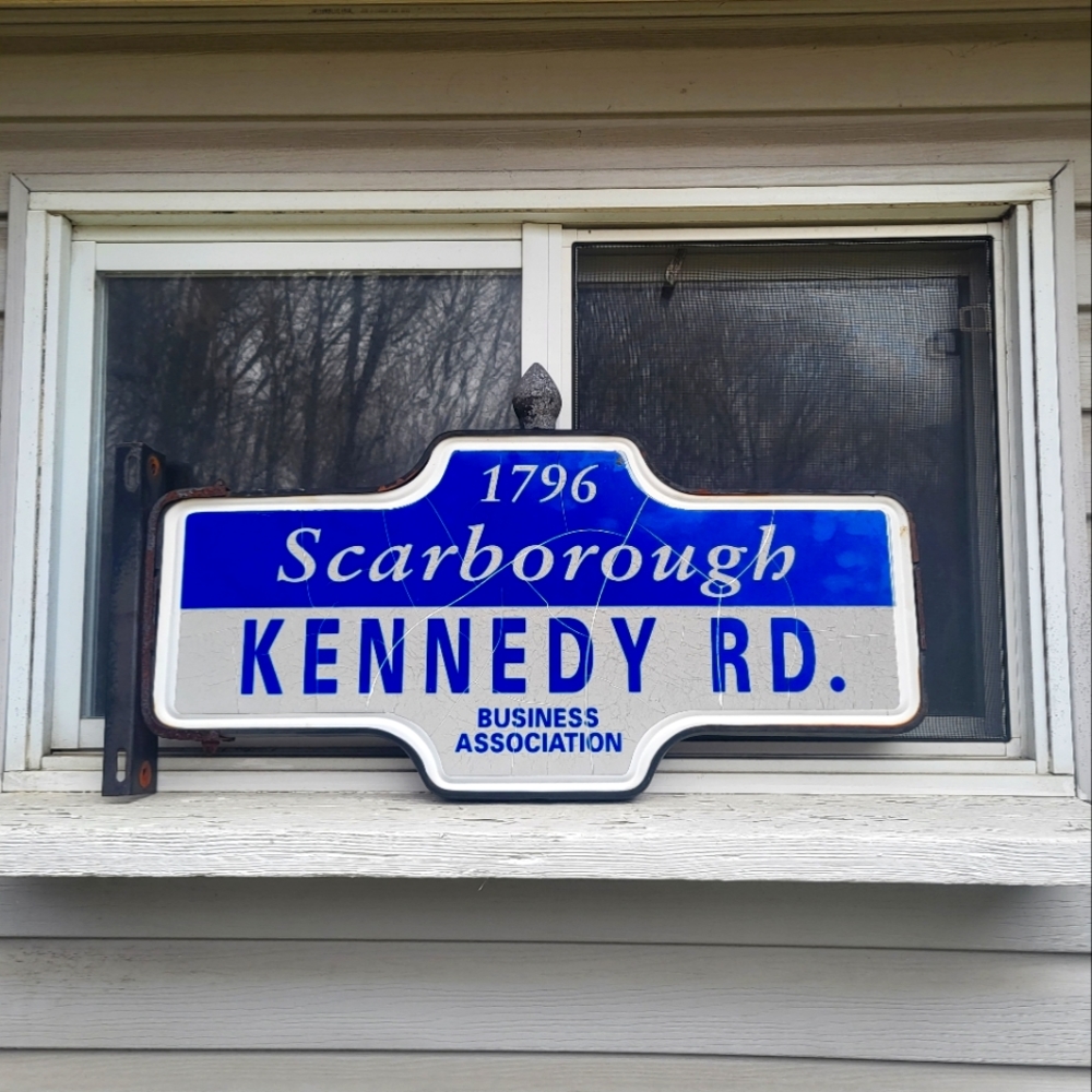 Vintage Kennedy Rd Street Sign